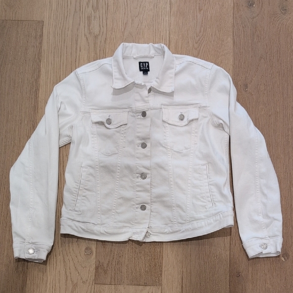 GAP Jackets & Blazers - GAP Women's Light Cream Jean Jacket